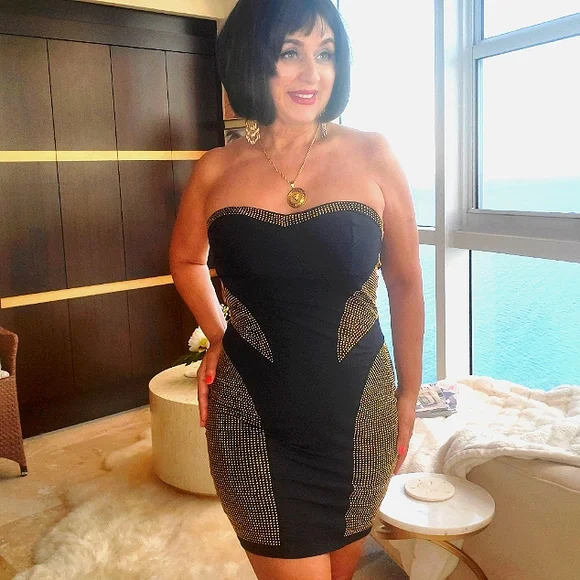 ワンピース Bebe mini dress salt280_black_1_c65ab298-8687-